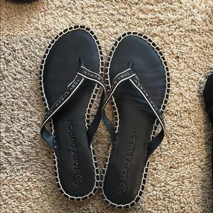 Tory Burch Black Flip Flops